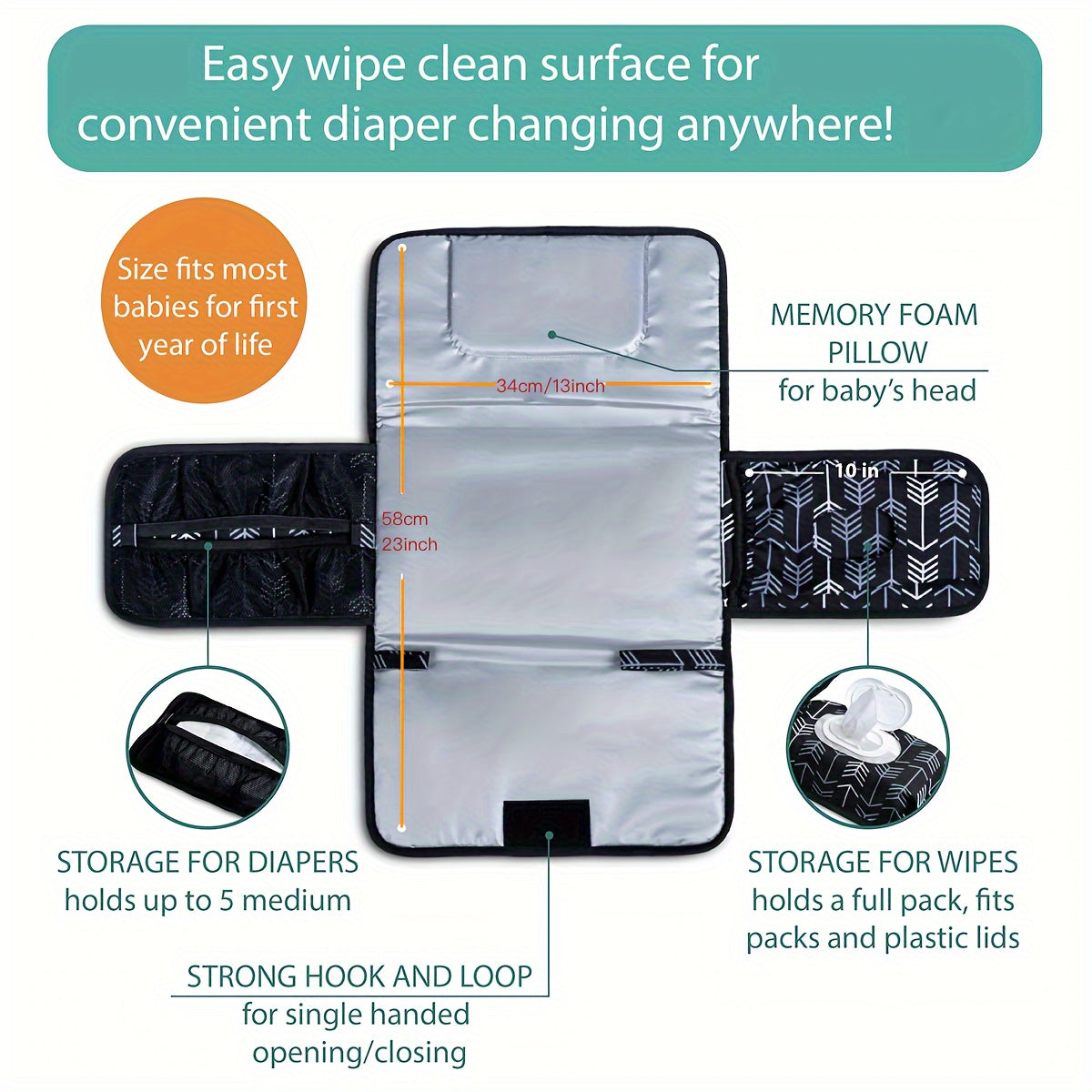 Maame™ Portable Diaper Changing Mat